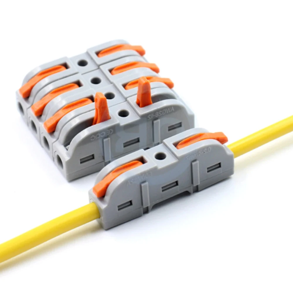 (10 pcs) LT-211 Quick Terminal Block 1 in 1 out 0.08-4mm² sq. freely combinable and reusable Hard and soft wires LT - 211
