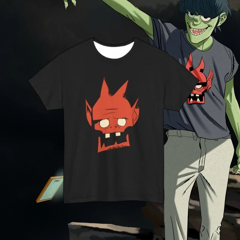Murdock Pazuzu T-shirt Gorillaz The Mountain Graphic Tee Unisex Adult Y2K Oversized Quick Dry Top Casual Outdoor Sports Tee