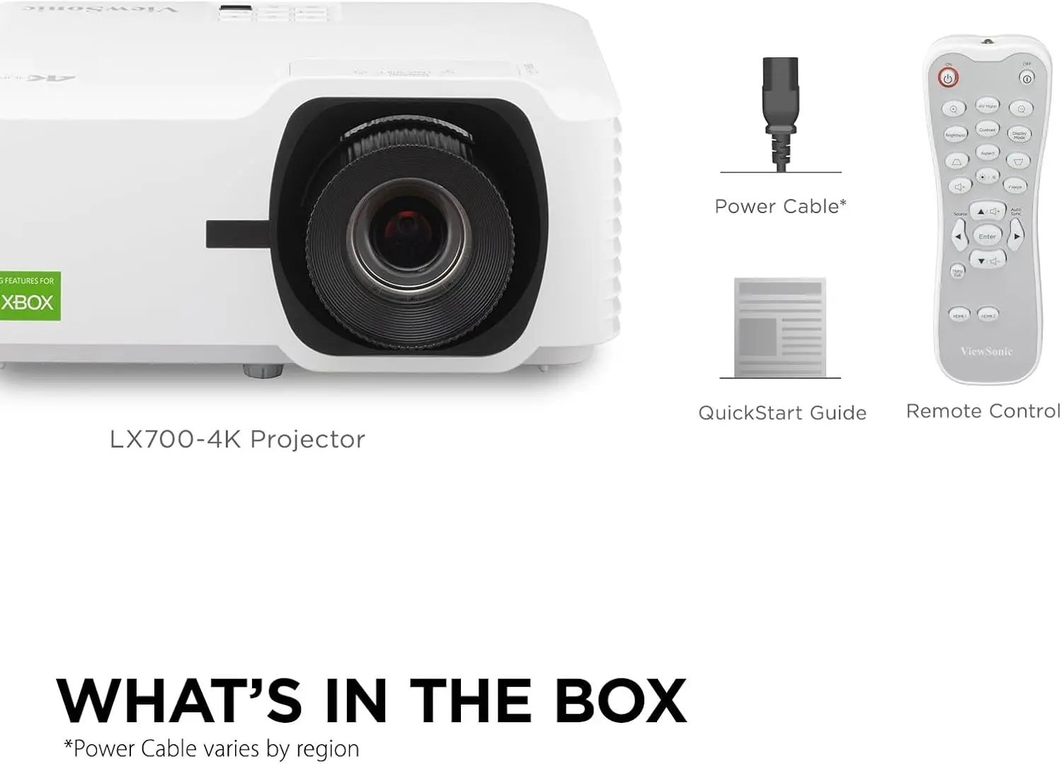 Proiettore laser ViewSonic LX700-4K UHD da 3500 lumen