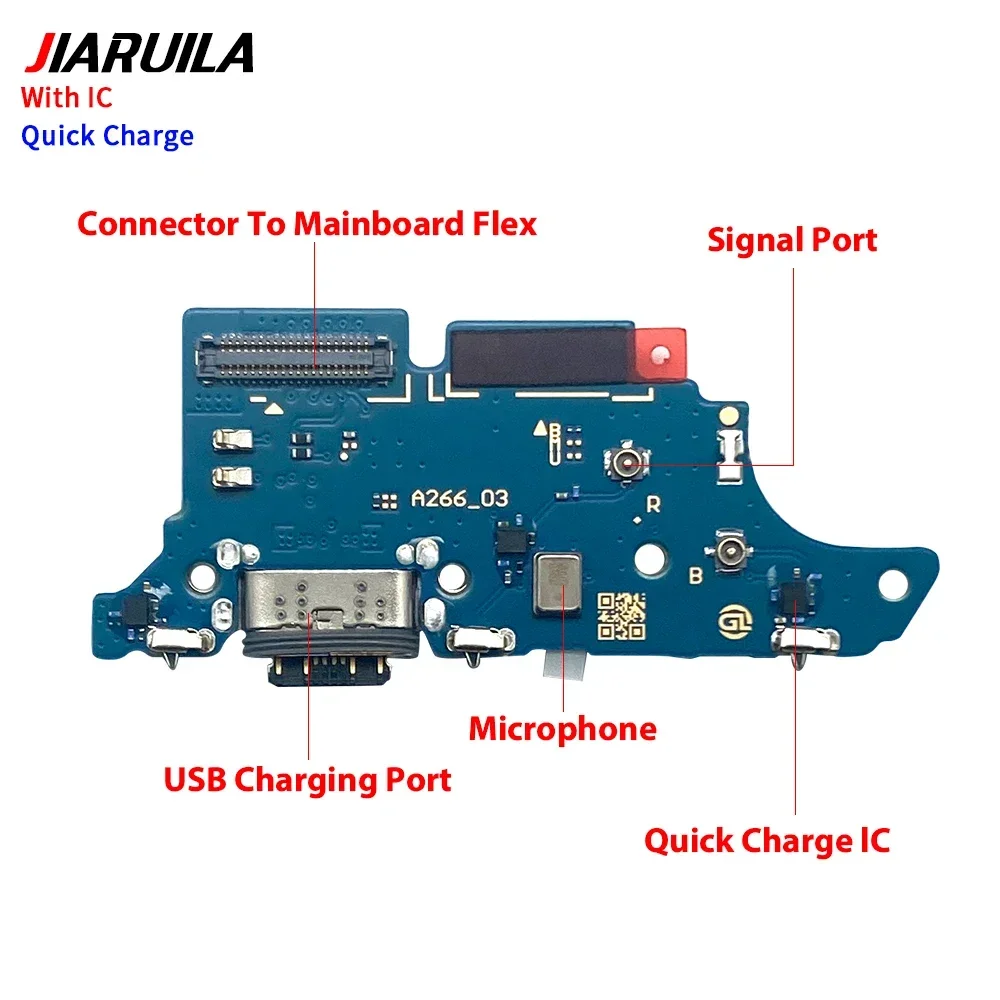 

10 PCS Charging Flex For Samsung A17 5G 4G A07 4G A075F A26 5G A266B A56 5G A566B Dock Connector Charging Board Flex Cable