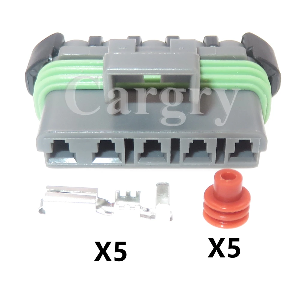 1 Set 5P Auto Connector Assembly 12084891 Car Wiring Harness Adapter AC Assembly Automobile Wire Socket Waterproof Connector