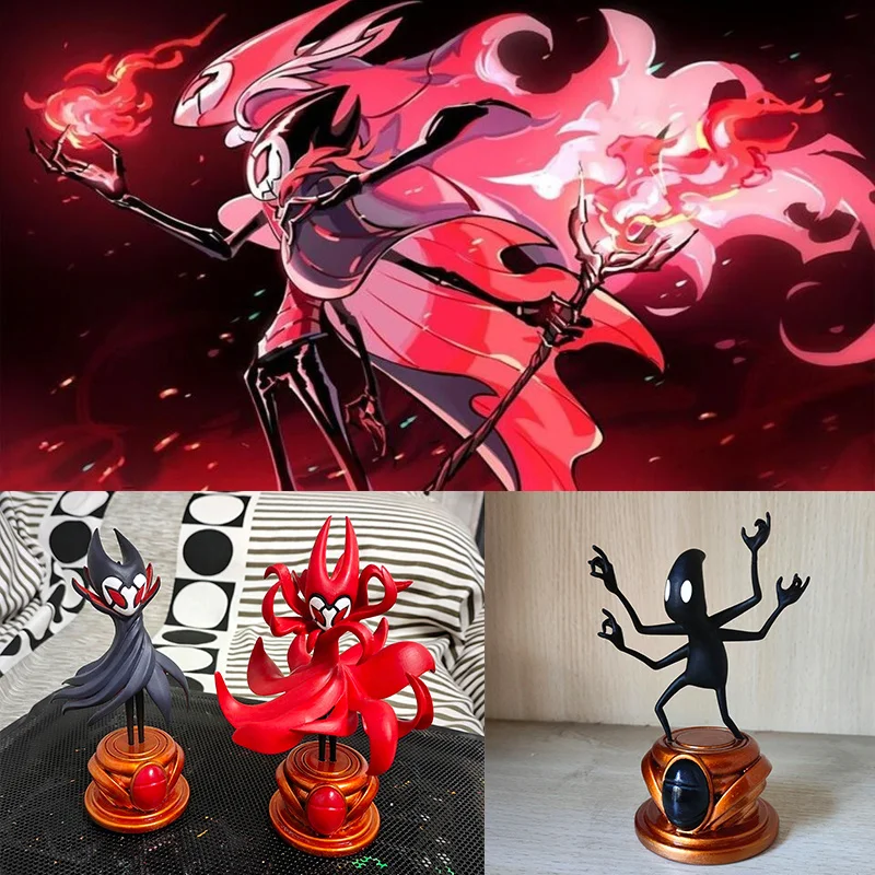 En stock, periférico de juego Hollow Knight, serie Godhome, resplandor absoluto ‌   Grimm ‌   Hornet ‌   Flukemarm Sly ‌   Modelo Coleccionable