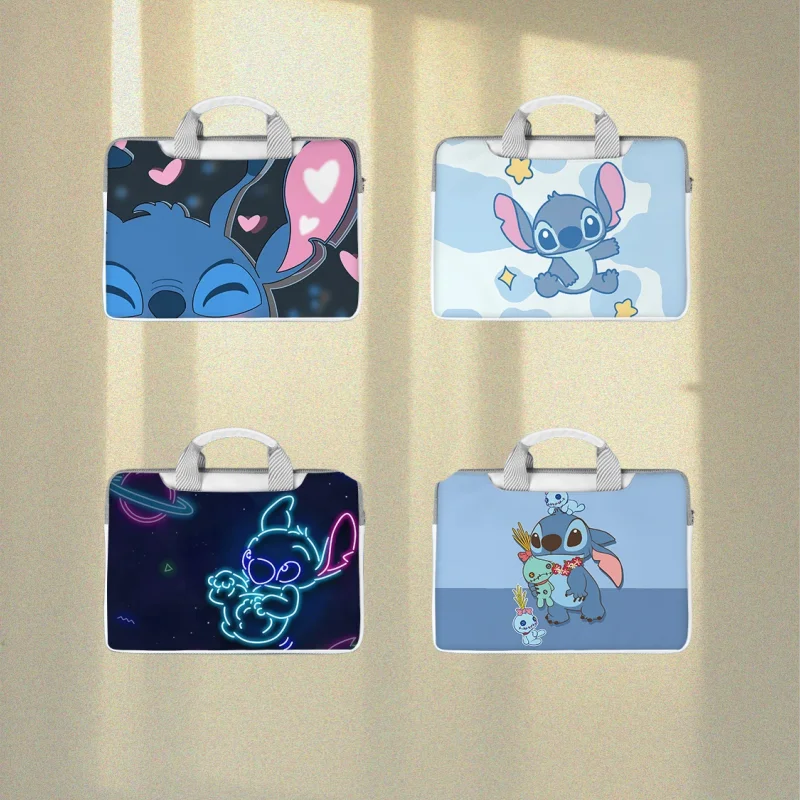 

Новая сумка для ноутбука Disney Lilo & Stitch, милый большой вместительный органайзер для планшета, сумка с героями мультфильмов, чехол для ноутбука 12 дюймов, 13 дюймов, 14 дюймов, 15 дюймов, 16 дюймов, подарок