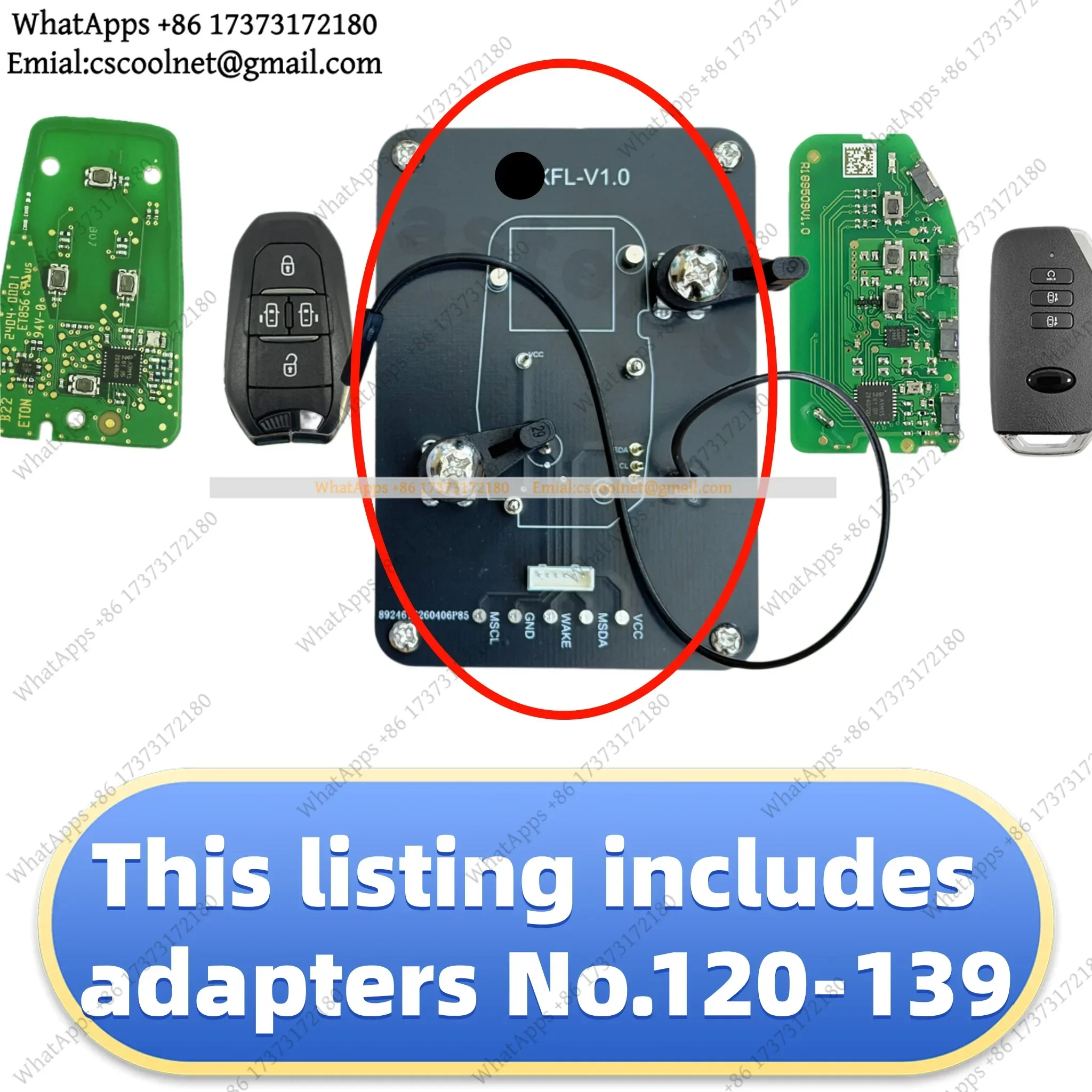 Adapters 120-138 For NXP Killer Keydiy Xhorse Series Solder Free Reading Writing Fixed Tools Smart Key Cloning Parts