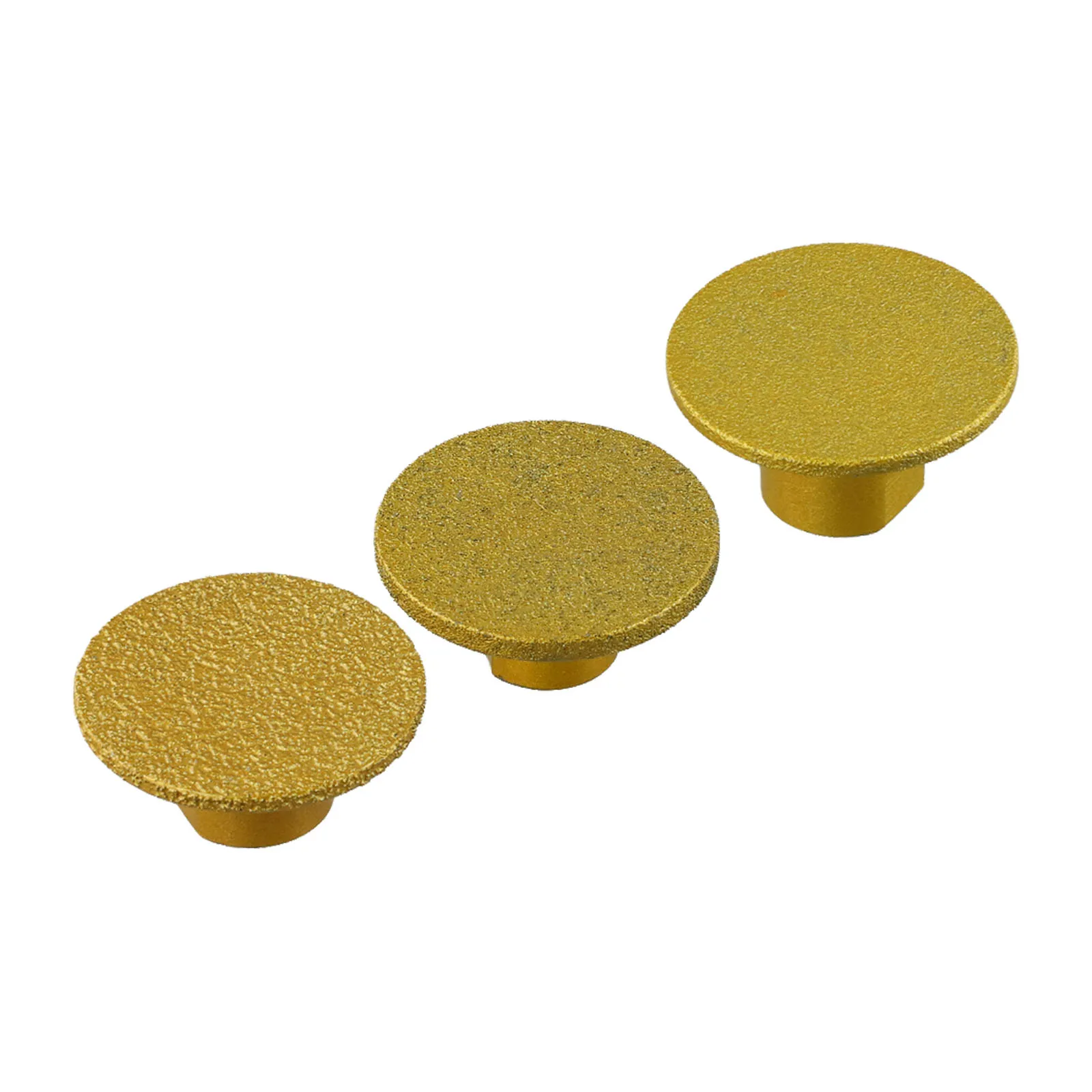 

3pcs Brazed Grinding Wheels Set Brazed Grinding Head Concrete Polishing Wheel Gold 50mm Polishing Wheel Grit 100