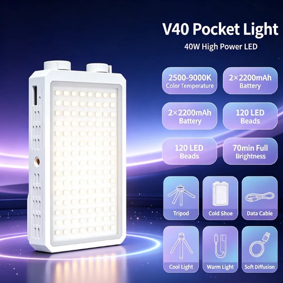 40W LED Video Light Portable P - огляд і ціна Photography Lighting Video