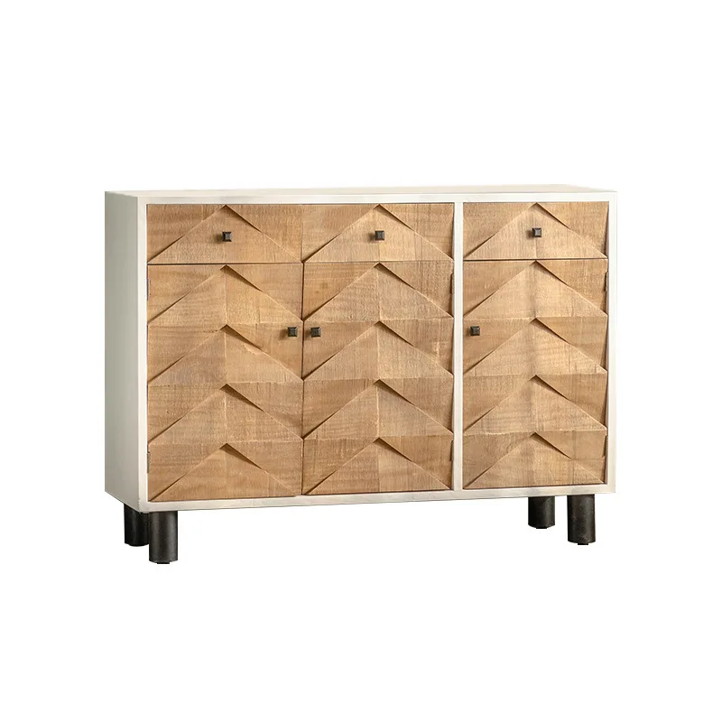 chest small apartment household storage locker side cabinet y
