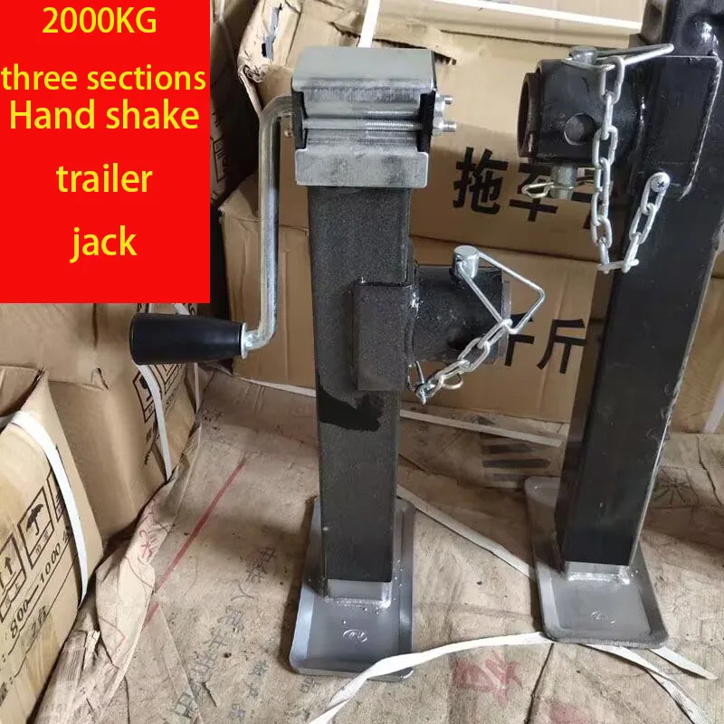 Trailer Jack Hand Guide Wheel Lifting Jack Trailer Bracket 2000KG Three Sections Farm Tools Support Frame