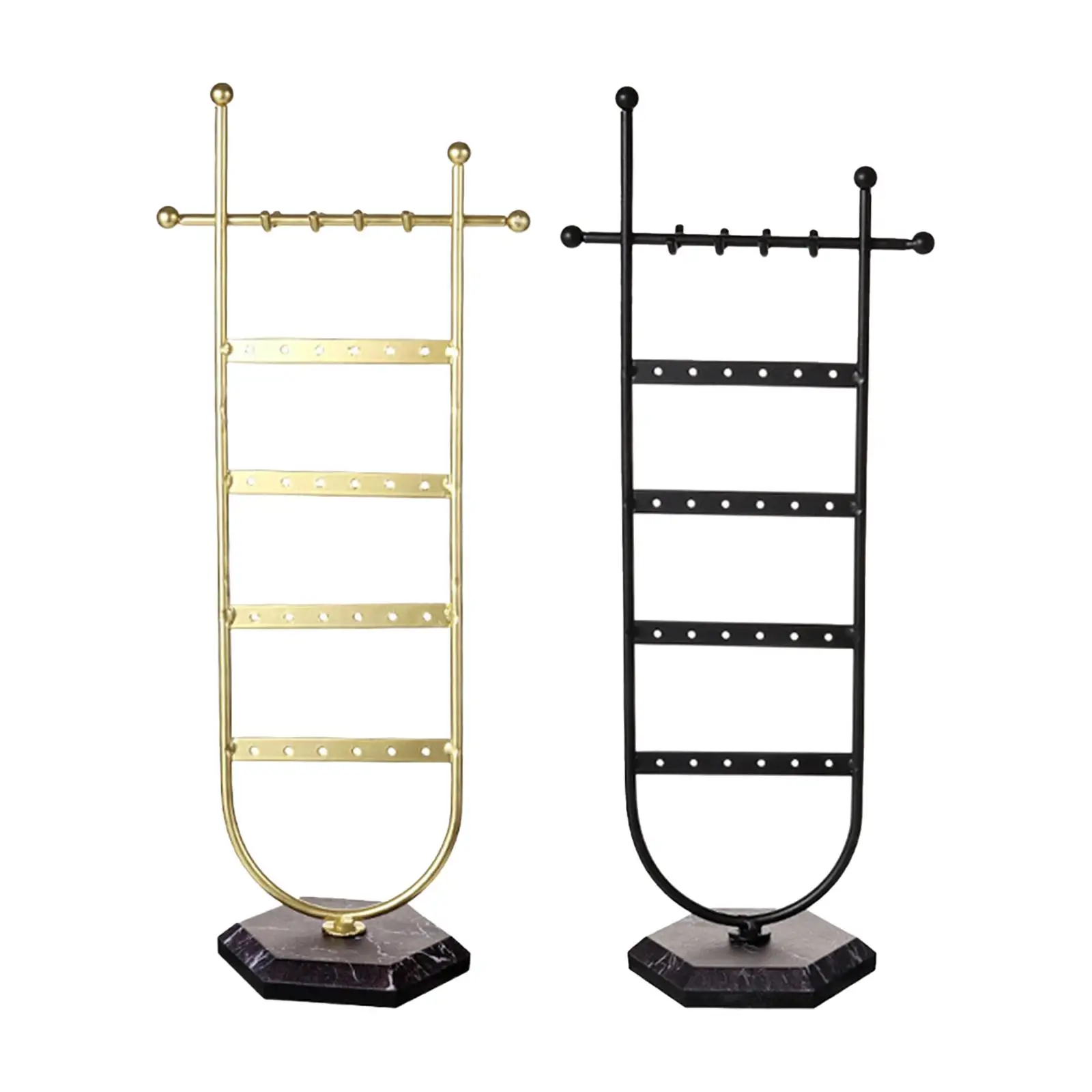 Earring Organizer Metal Stable Base Jewelry Holder for Dresser Shows Shops