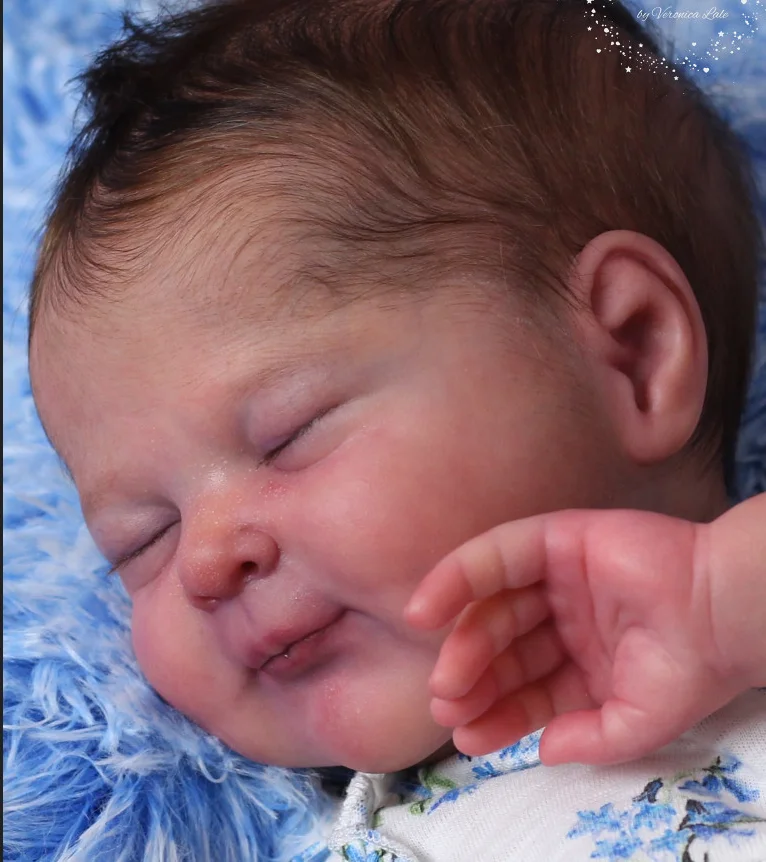 

NPK 19inch DIY Reborn Doll Kit Olivia Unfinished Unpainted Parts with Cloth Body for Collectible Doll Making