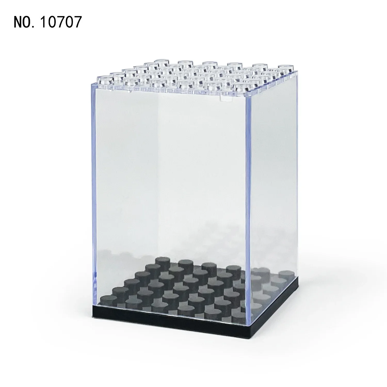 Présentoir de figurines en acrylique, bloc de construction empilable anti-poussière, boîte d'exposition transparente pour jouets, rangement de cadeaux de vacances