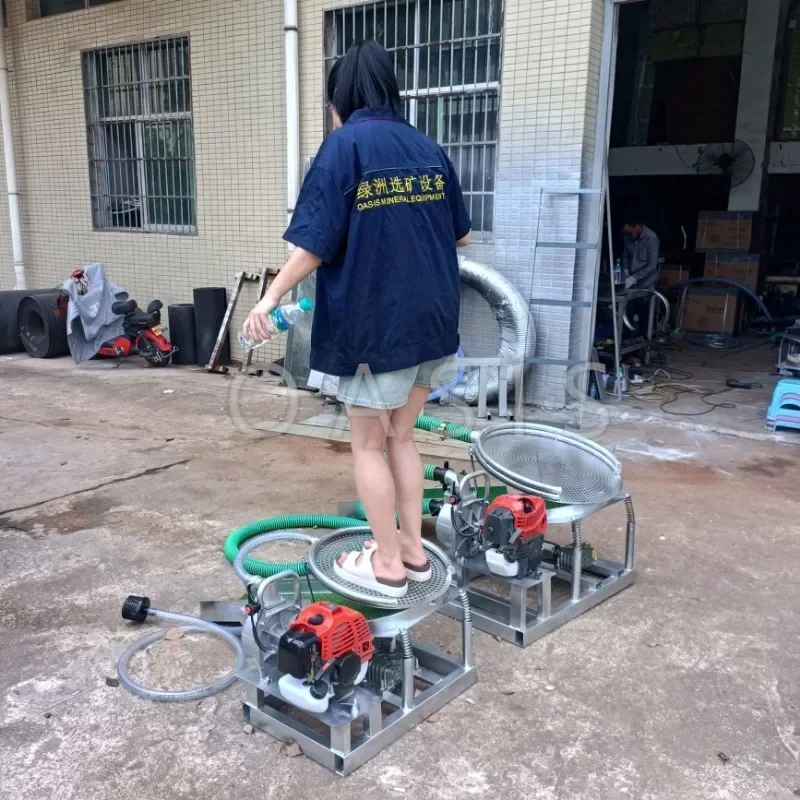 Hot SalesGold Pan, Gold Mining Machine, Vibration, Portable Small Gasoline Engine, Gold Suction Chute, Mineral Processing Sand F