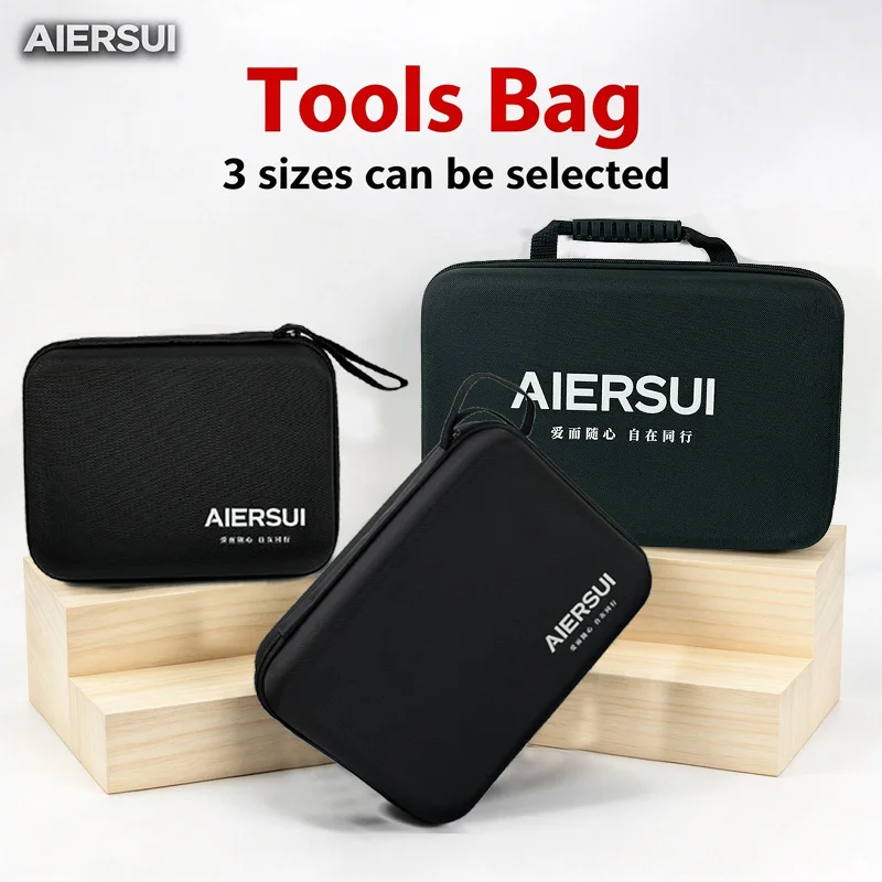 AIERSUI 3‑Sizes Optional Hard Shell Tool Bag, Large Capacity Portable Storage Case For Electrician Hardware Power Hand Tools