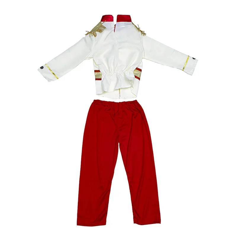 Costume d'Halloween Blanc pour Enfant Garçon, Déguisement du Prince Royal America, Cendrillon, 2024