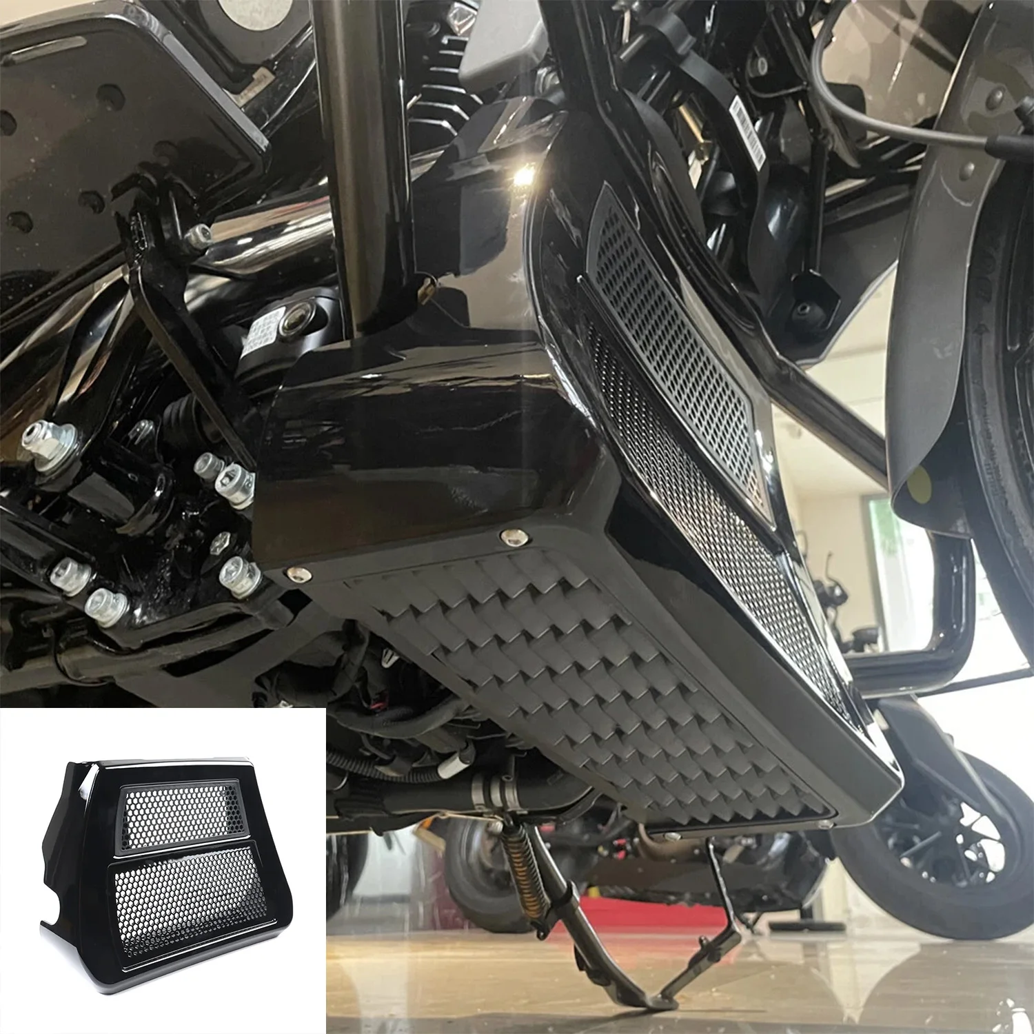 

Motorcycle Front Fairing Front Spoilers Radiator Chin Cover for Harley Davdison CVO Road Glide Street Glide 2023-2024