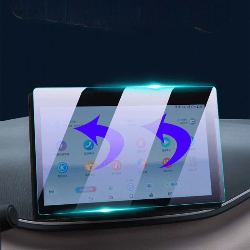 Für BYD Seagull 2023 2024 2025 GPS-Navigationszentralbildschirm und Armaturenbrettbildschirm Schutzfolie aus gehärtetem Glas – Detail 6