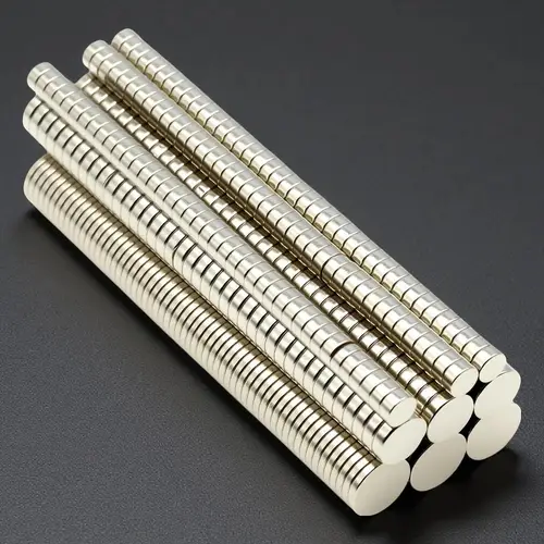 Imagen 2 del producto Imán súper fuerte N35 redondo magnético NdFeB potente imán de neodimio imanes de disco imanes de refrigerador ﻿   6X3 5X2 10X2 10X3MM