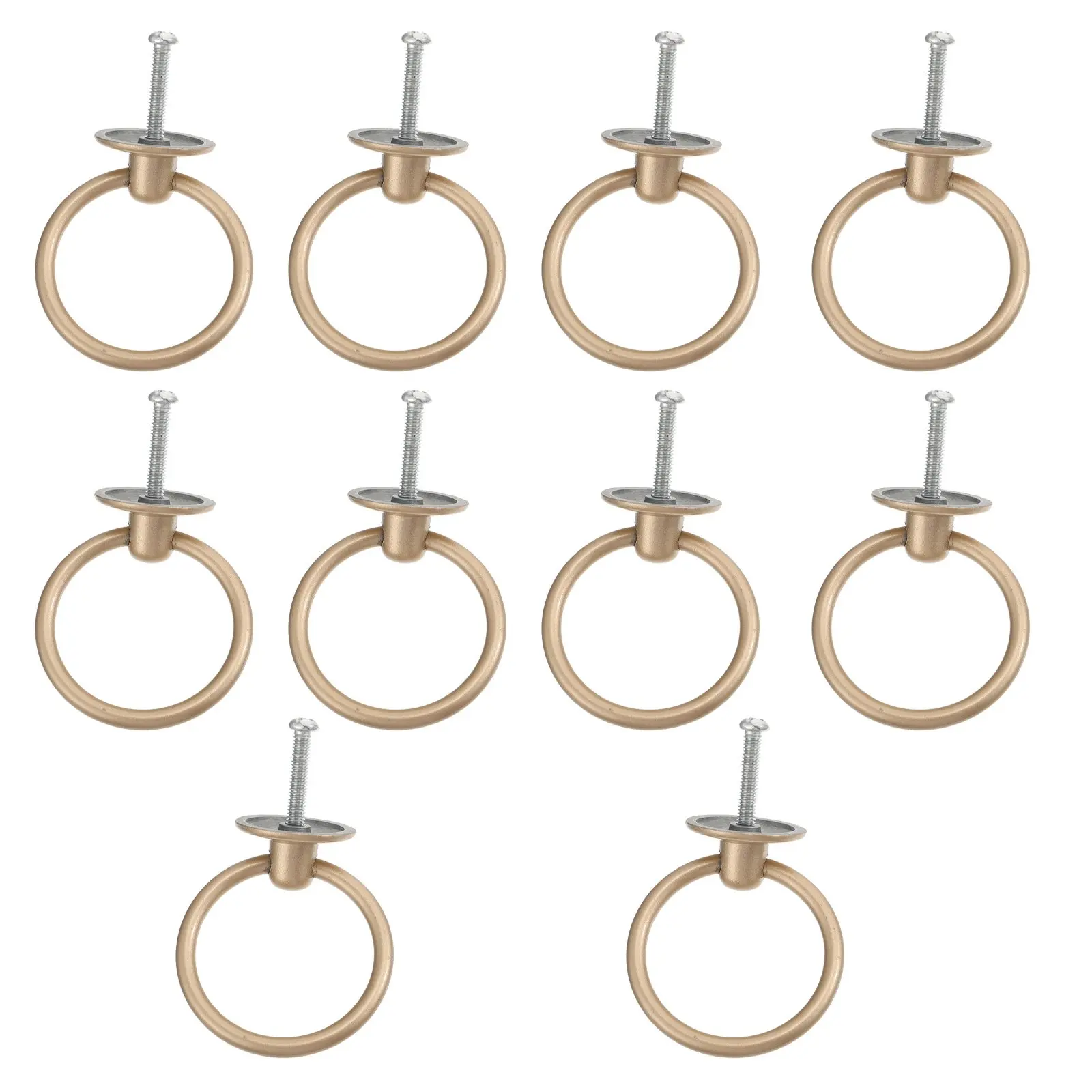 10Pcs Heavy Duty Zinc Alloy Pull Handles for Kitchen Cabinets Bedroom Wardrobe Drawers Rust Proof Smooth Finish Hardware