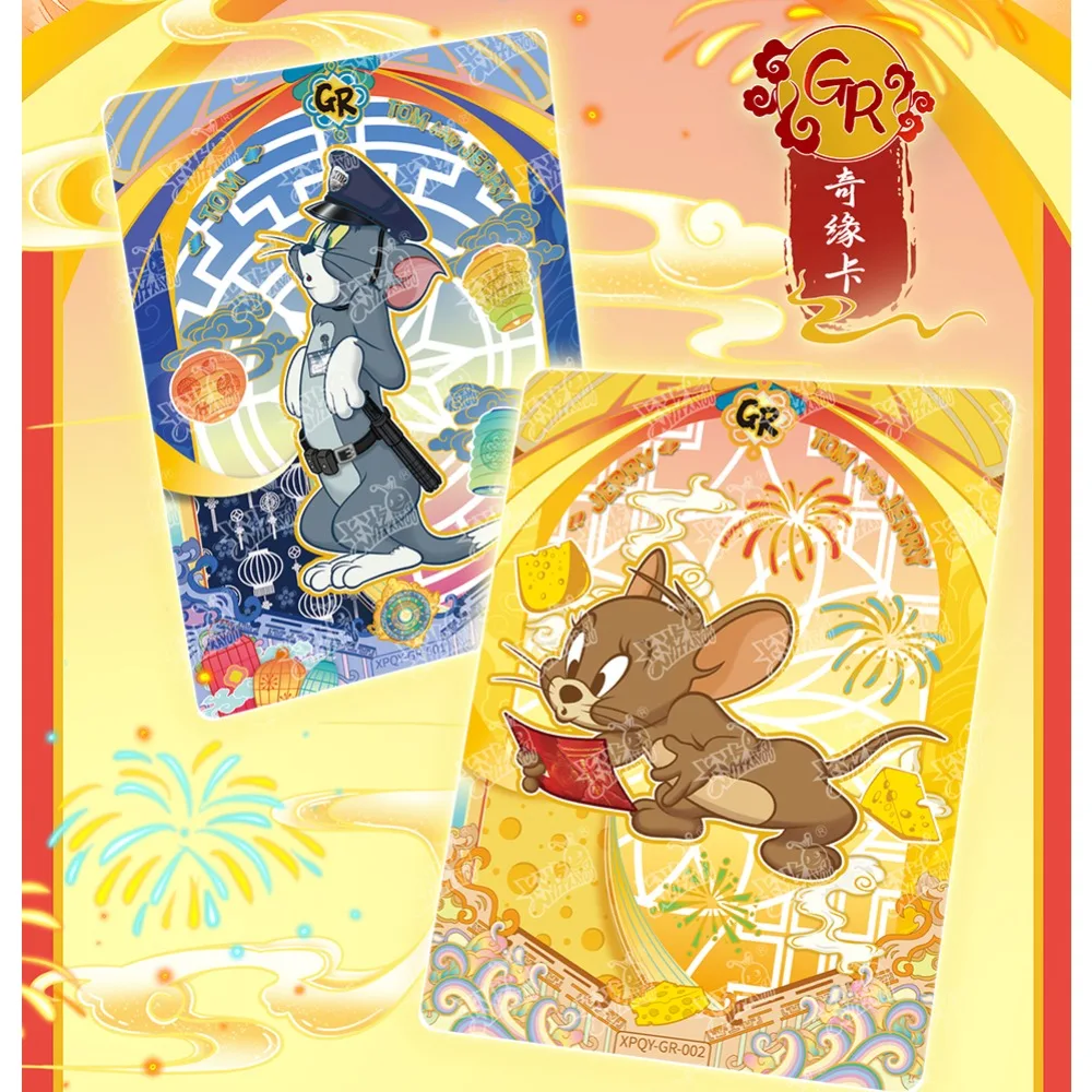 Nueva tarjeta de colección KAYOU genuina de Tom y Jerry, tarjeta de personaje exquisito de alta definición, juguete para regalo sorpresa de cumpleaños de amigos