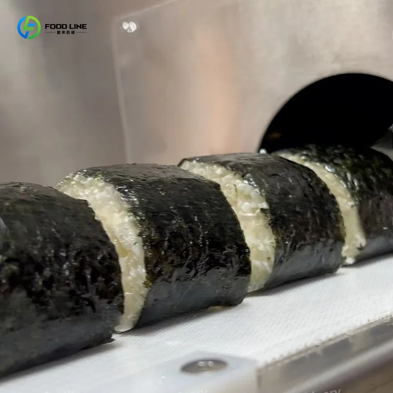 Customized Fully Automatic Sushi Production Line Rice Ball Rolling Machine With Rice Milling Function