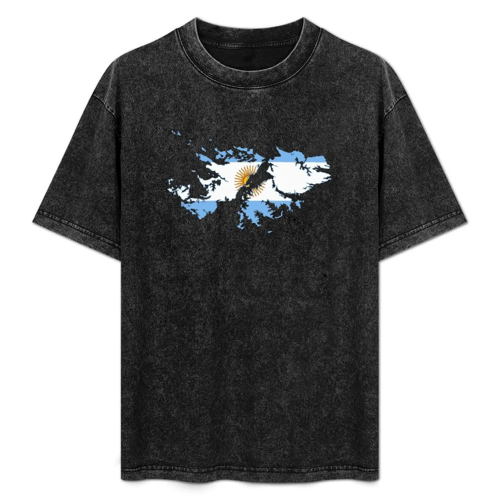Camiseta con mapa de la bandera argentina de las Islas Malvinas
