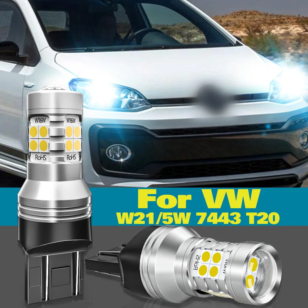 

Daytime Running Light DRL W21/5W 7443 For VW Up e-UP Caddy MK4 Touareg 7P Beetle Skoda Citigo Seat Mii Accessories 2pcs LED Lamp