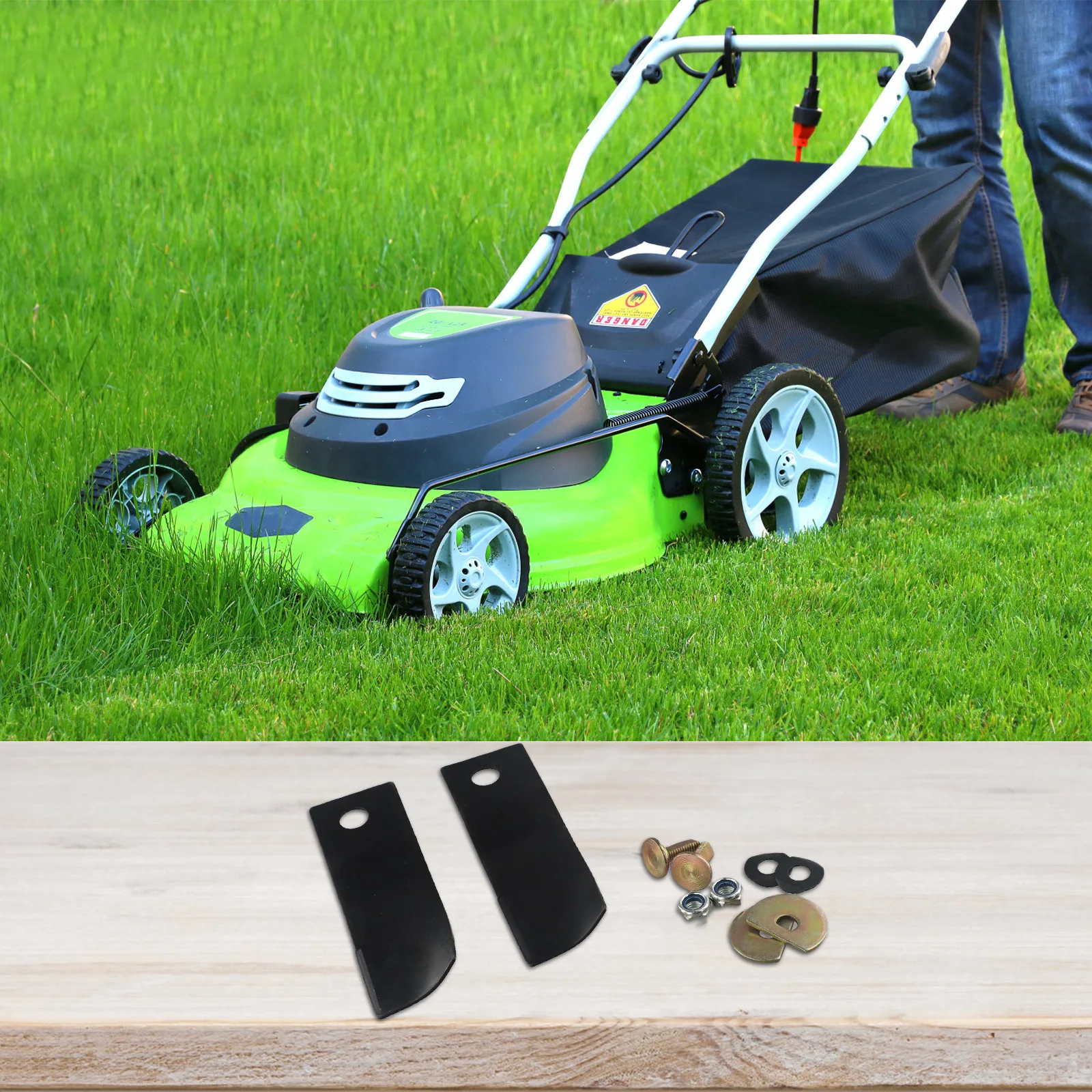 19-Lawn Mower Blades & Bolt Kit High Quality Replace For Honda For HRU195 HRU196 HRU216 Lawn Mower Garden Tool Accessories