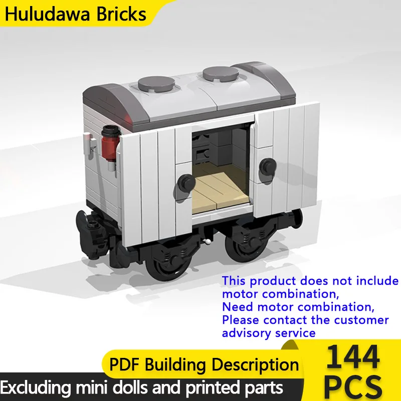 

City Car Model MOC Building Bricks Mini 4-Wheel White Reefer Car Modular Technology Children Holiday Gifts Assemble Toys Suit