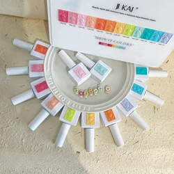 12pcs 15ML Macaron Color Gel Nail Polish Spring Summer Neon Gel Nail Art Vernis Semi Permanent UV LED Soak Off DIY Gel Varnish