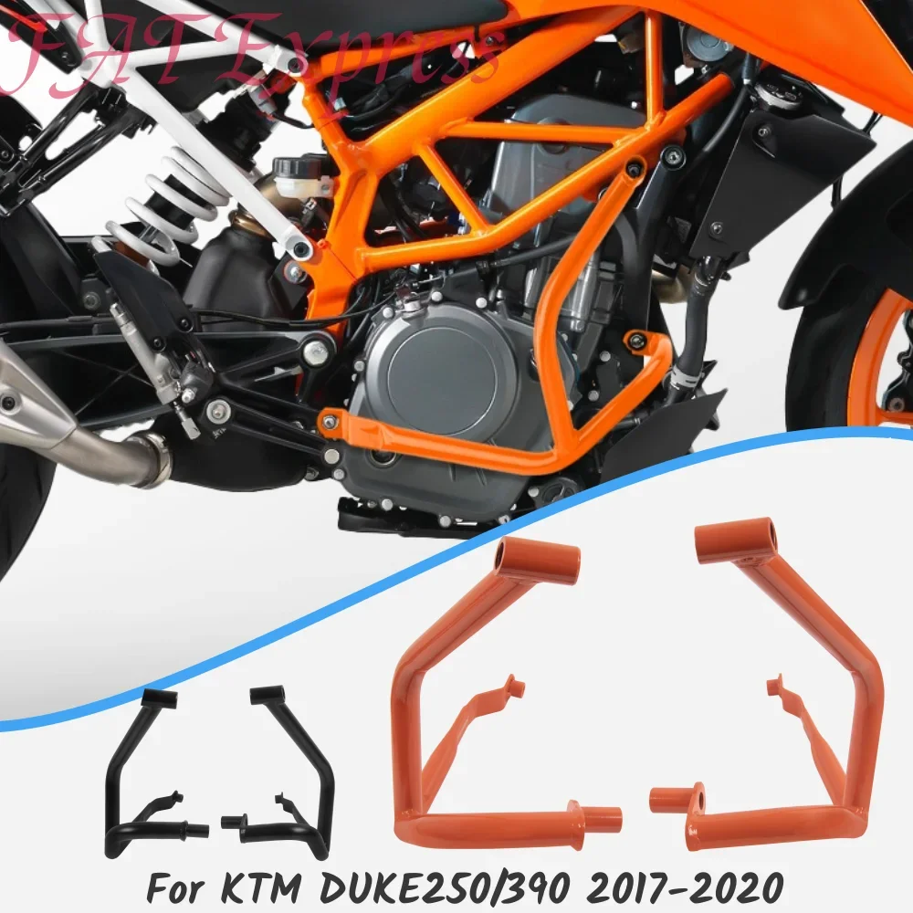 For KTM DUKE250 DUKE390 2017-2023 DUKE200 2020-2023 Engine Guard Crash Bar Lower Bumper Motorcycle Falling Protection Protector