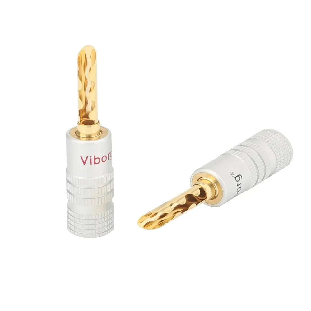 24K Gold Plated Viborg Audio BFA Banana Plug Connector