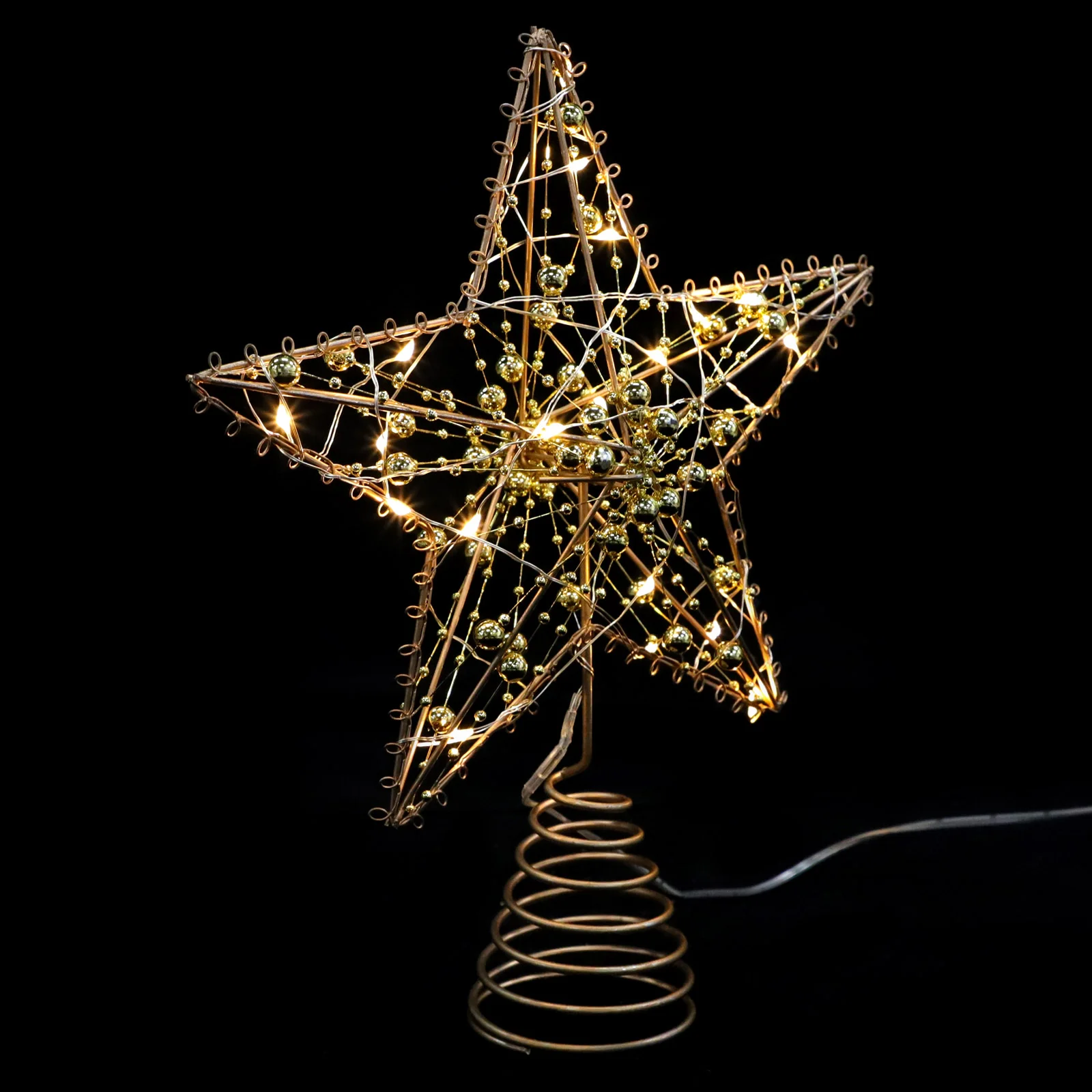 

Tree Top Star Topper Xmas Lamp Ornament Luminous Christmas Adornment Pentagram Decoration LED Lights