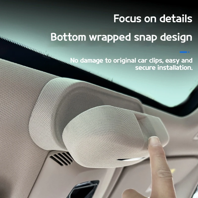Afbeelding 3: Voor Bmw X1 U11 2023-2025 Auto Suede Brillenkoker Modificatie Zonnebril Opslag Clip Dak Zonnebril Frame Interieur accessoires