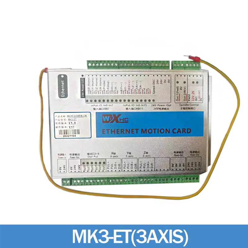 3 4 6 Axes Motion Control Board Ethernet Port for CNC Router