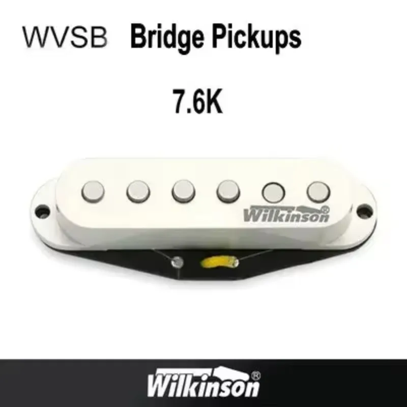Wilkinson WVSB Alnico V Single Coil Guitar Pickup Bridge Position Professional Accessory White Color for Electric Guitar