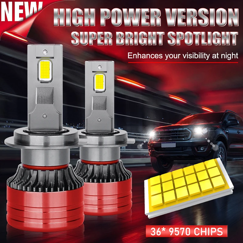 H4 LED سيارة المصابيح الأمامية 5700 واط F5 F5C H7 H1 H8 H9 H11 9005 9006 9012 HB3 HB4 HIR2 CANbus 5700000LM مصباح الضباب التلقائي عالي/منخفض الشعاع #2