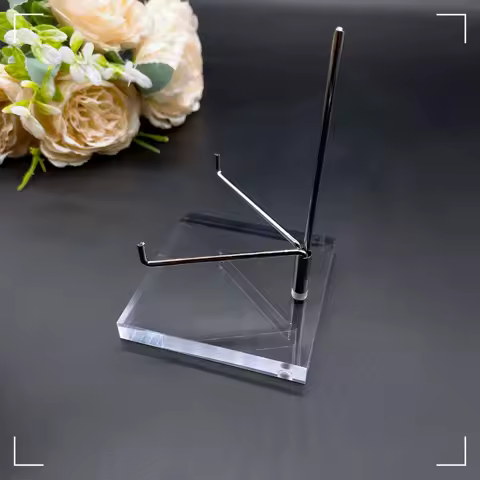 Mineral slice Base Clear Acrylic Base Suport Display Stand Mineral Stones Crystal Rock specimen Collectible Rack Home Decor