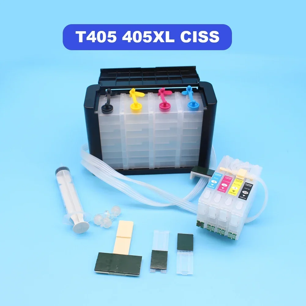 405 405xl Printer Permanent Ink Cartridges CISS with ARC Chip T405 for Epson WF 3820 7830 4820 4830 7835 7840 7310 C7000 T405XL