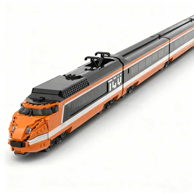 1952 Stück MOC 8 Wide Tgv Horizon Express Zug Modell Bausteine Bau Weihnachtsgeschenk DIY Kreative Spielzeugidee Bildung