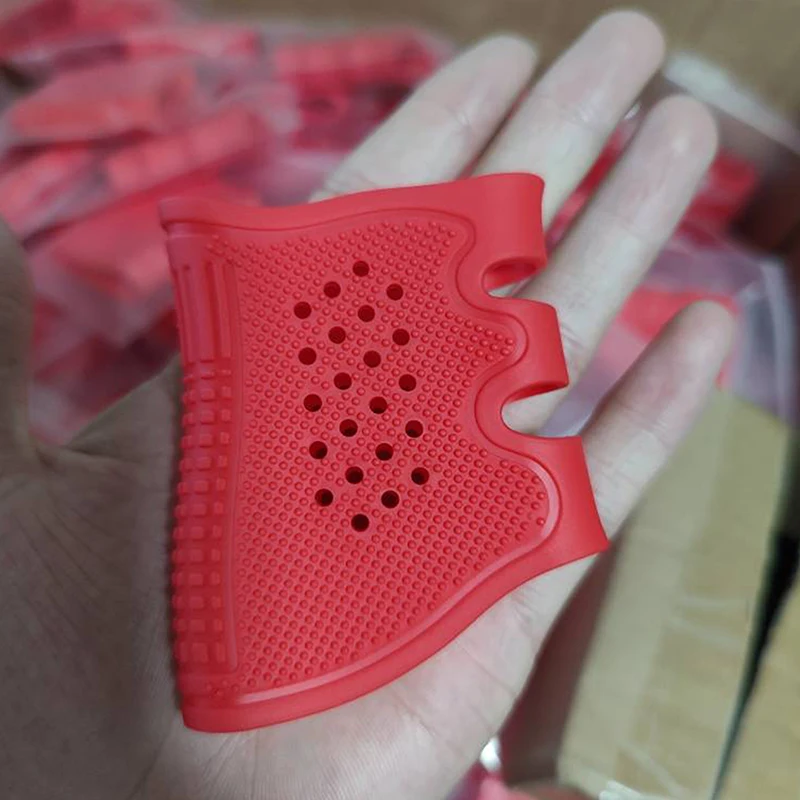 Tactical Handgun Anti-Slip Soft Adhesive Protect Cover Rubber Grip Glove Tactical Holster Hunting Gun Accessories