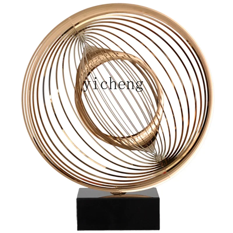 

Большая металлическая скульптура ZC для зала отеля, мягкие украшения для дома, гостиной, входного пола