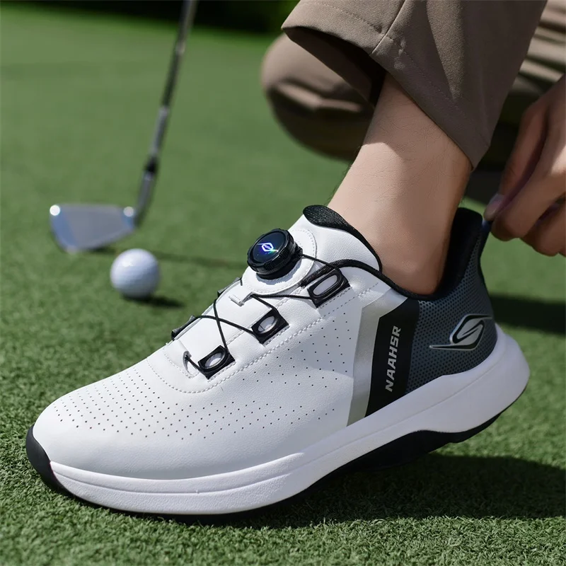 

Men's Golf Professional Shoes Outdoor Comfortable Golf Shoes Men's Grass Training Casual Walking Shoes Size 39-45