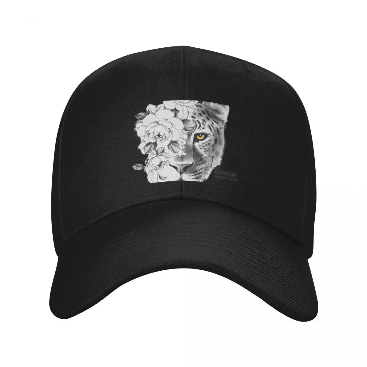 Borneo Dayak Culture - Bornean Clouded Leopard sketch Baseball Cap birthday Funny hats Women Hats Men's