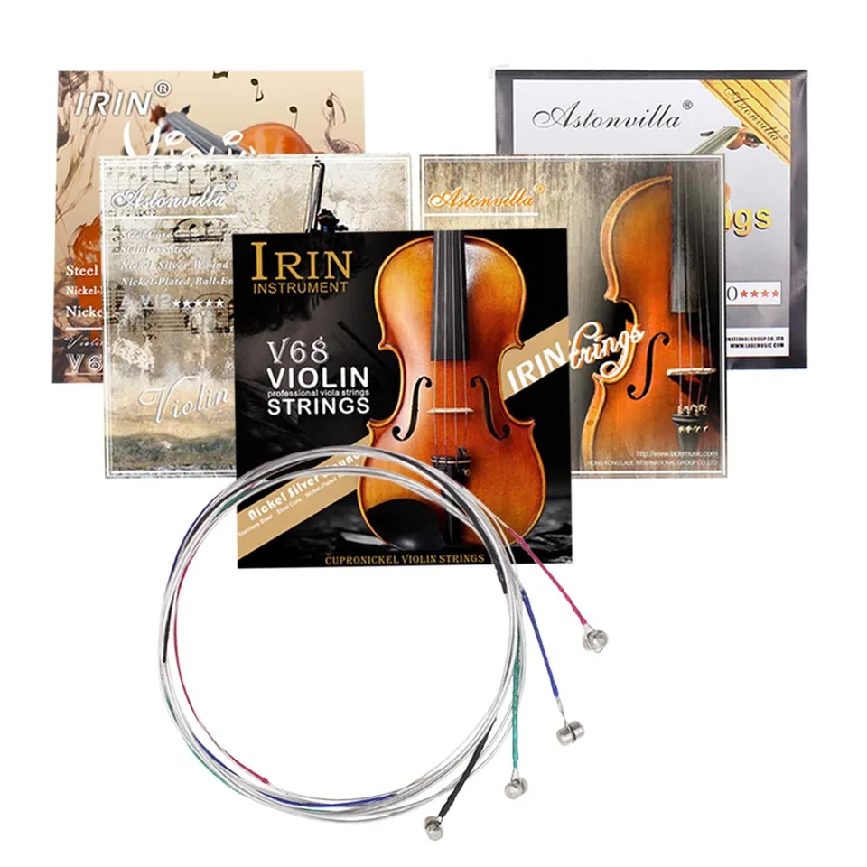 Professional Violin Strings (E-A-D-G) Nickel Silver Wound for 4/4