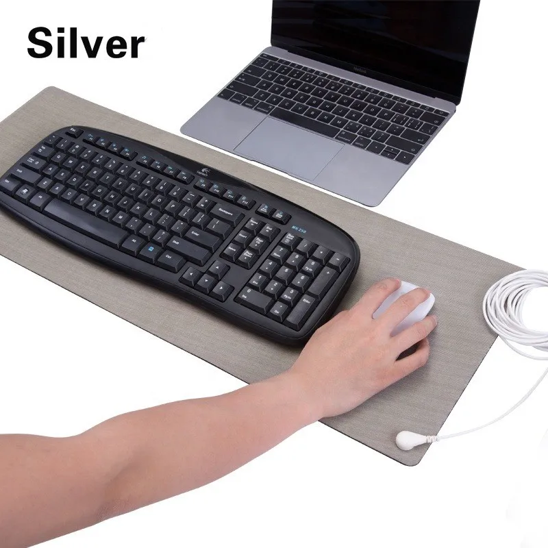 Radiation protection conductive earthing grounding mouse mat with straight cord 68x25cm