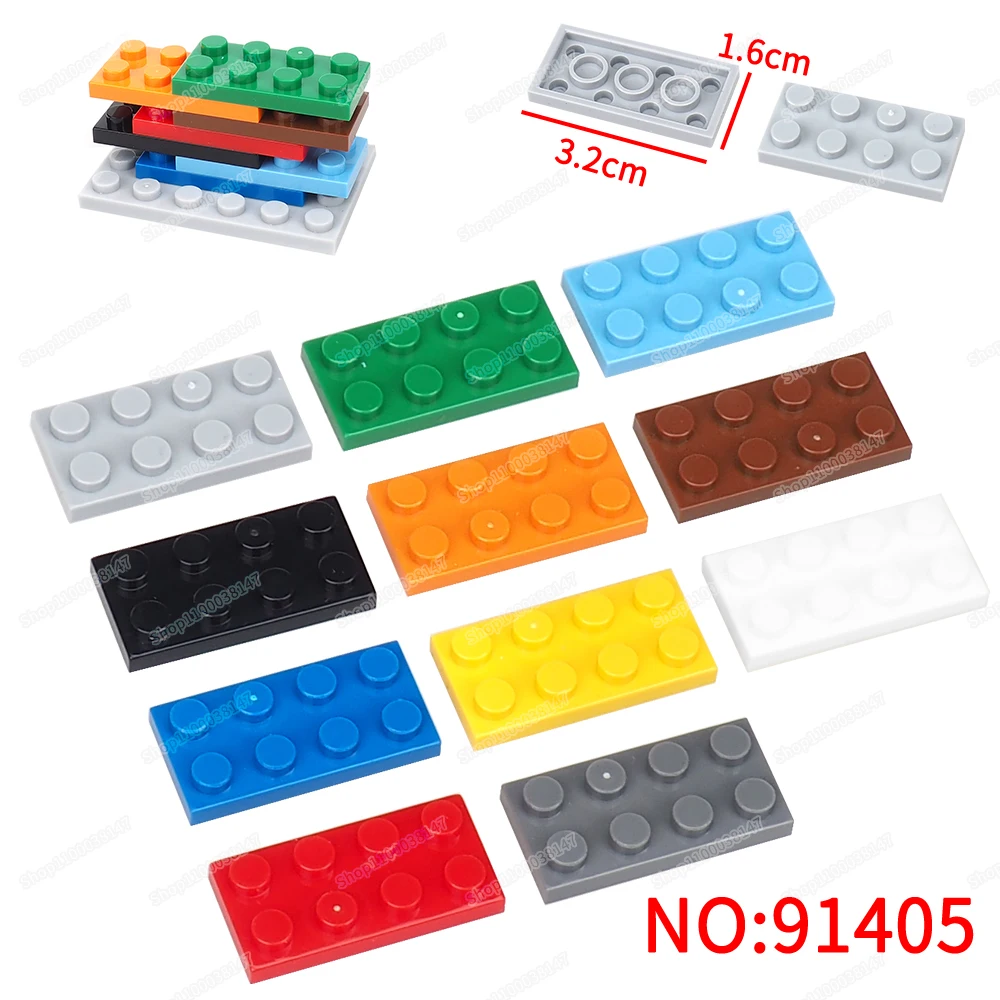 3020 Building Block 2x4 Dots low board MOC Accessories small particles Model figures Scenes military City set child Gift diy Toy