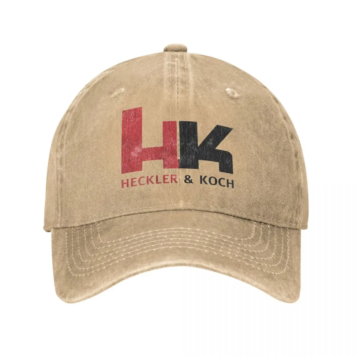 

Retro HK Baseball Caps for Men Women Distressed Denim Headwear Heckler Koch Firearms Outdoor Workouts Caps Hat