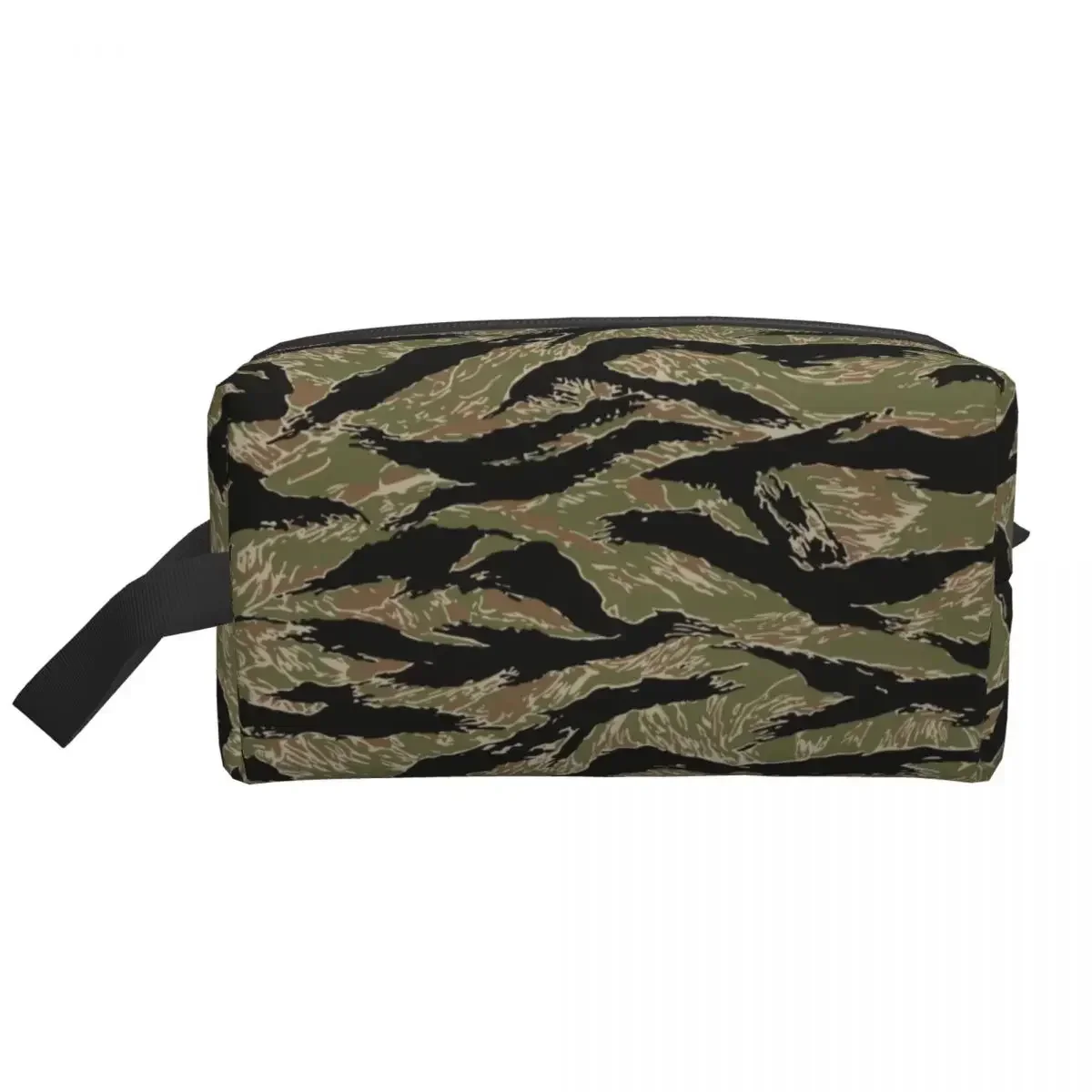 Fashion Tiger Stripe Camo Travel Toiletry Bag for Women Tactical Camouflage Makeup Cosmetic Organizer Beauty Storage Dopp Kit