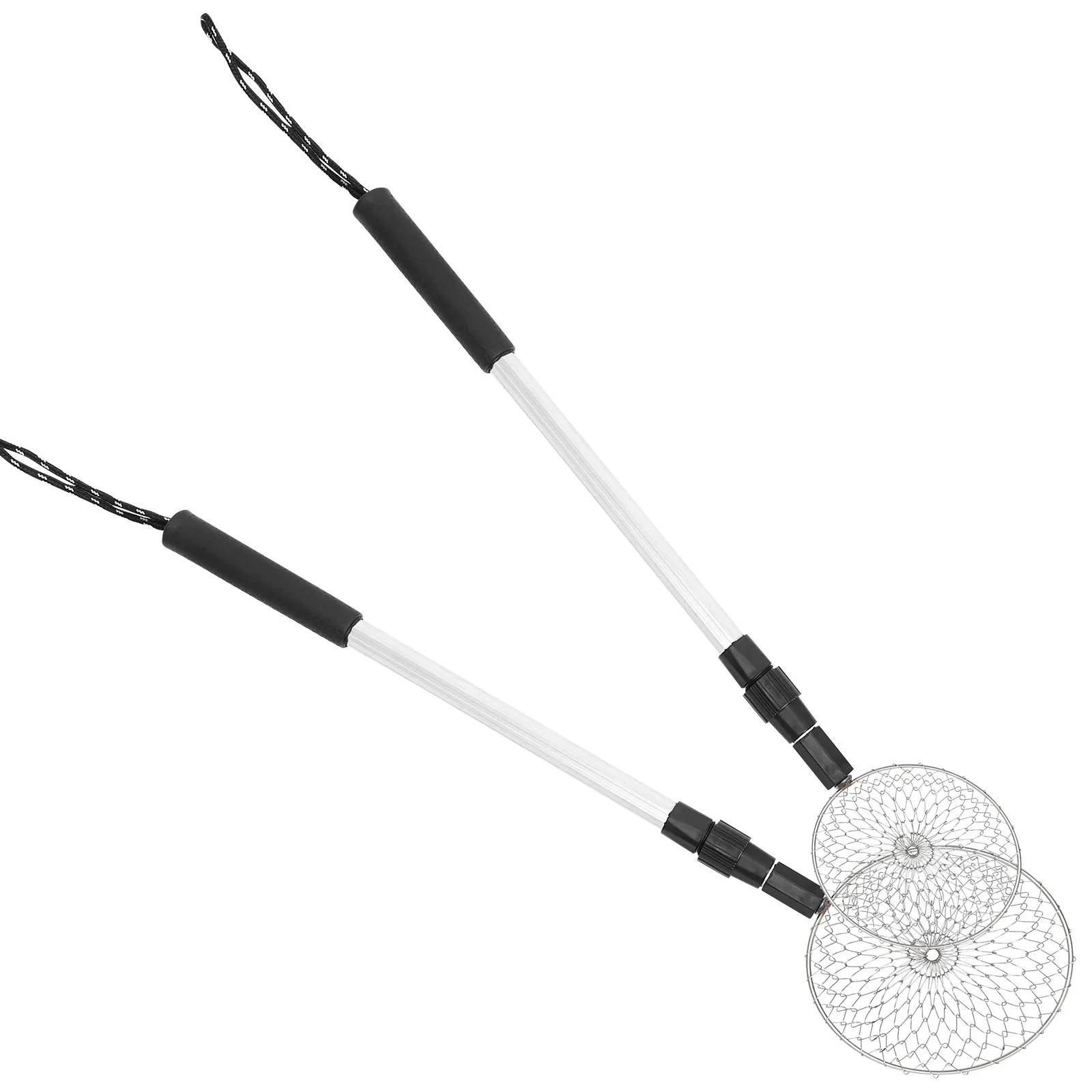 2pcs-beach-sand-sifter-tool-set-with-telescopic-handle-strong-mesh-filter-for-shell-scooping-summer-outdoor-sand-filter-kit