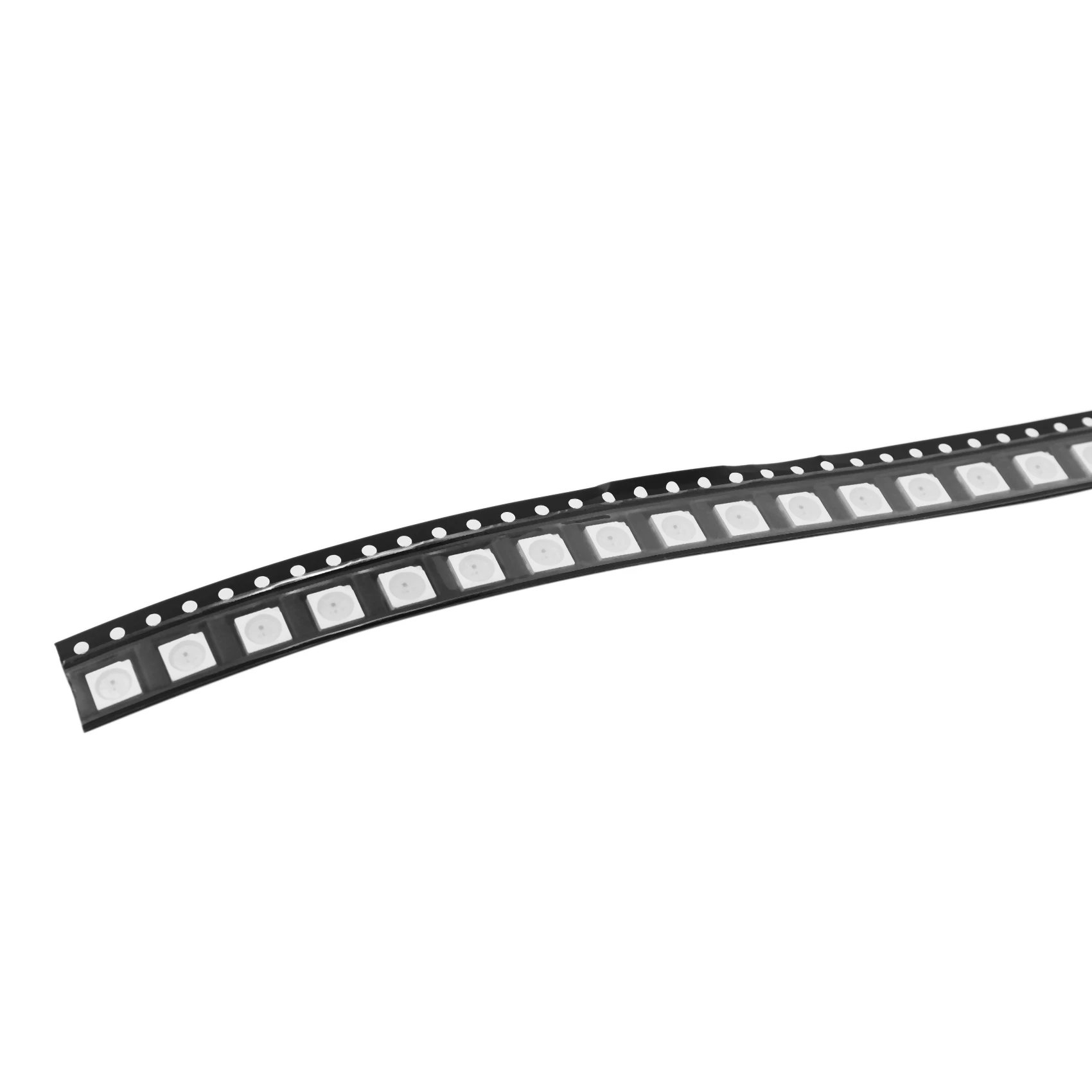 

ABUL-500PCS WS2812B RGB LED Chip 5050SMD White PCB WS2812 Individually Addressable Chip Pixels DC5V